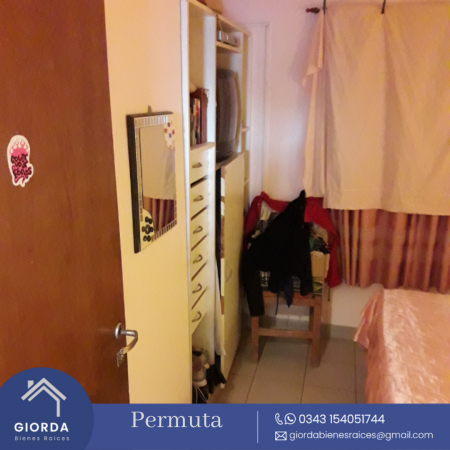 PERMUTA: Departamento dos dormitorios zona Provincias Unidas y División los Andes