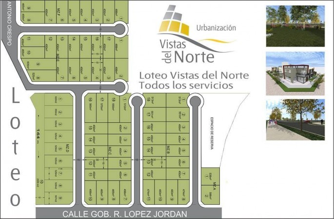 VENDE: Lote Vistas del Norte, 465 metros