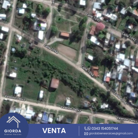 VENDE: Ultimo lote 370 metros calle Valentin Déniz,
