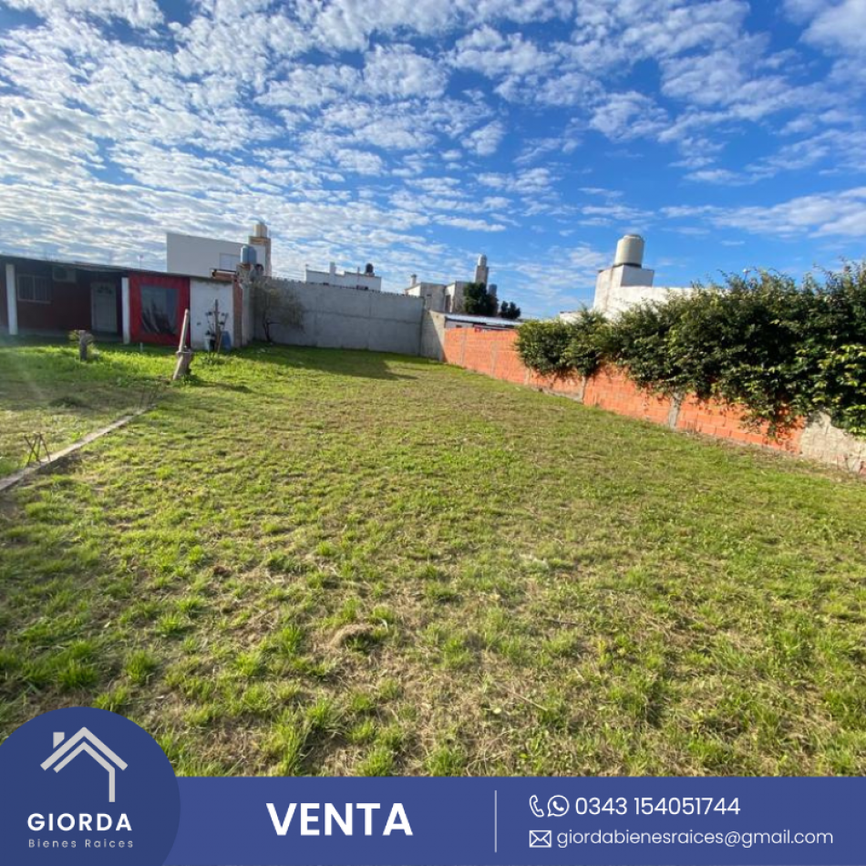 VENDE: Terreno ubicado en zona Hernandarias y Caputo