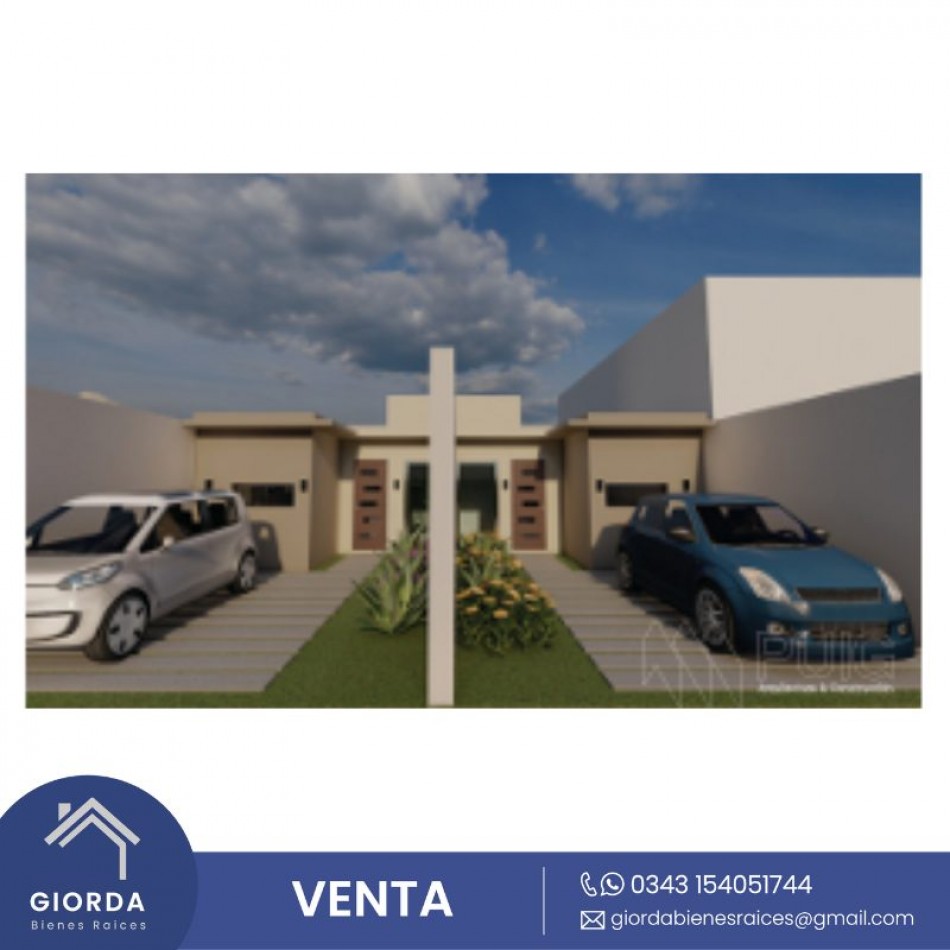 VENDE: Casas en construccion.  Un dormitorio