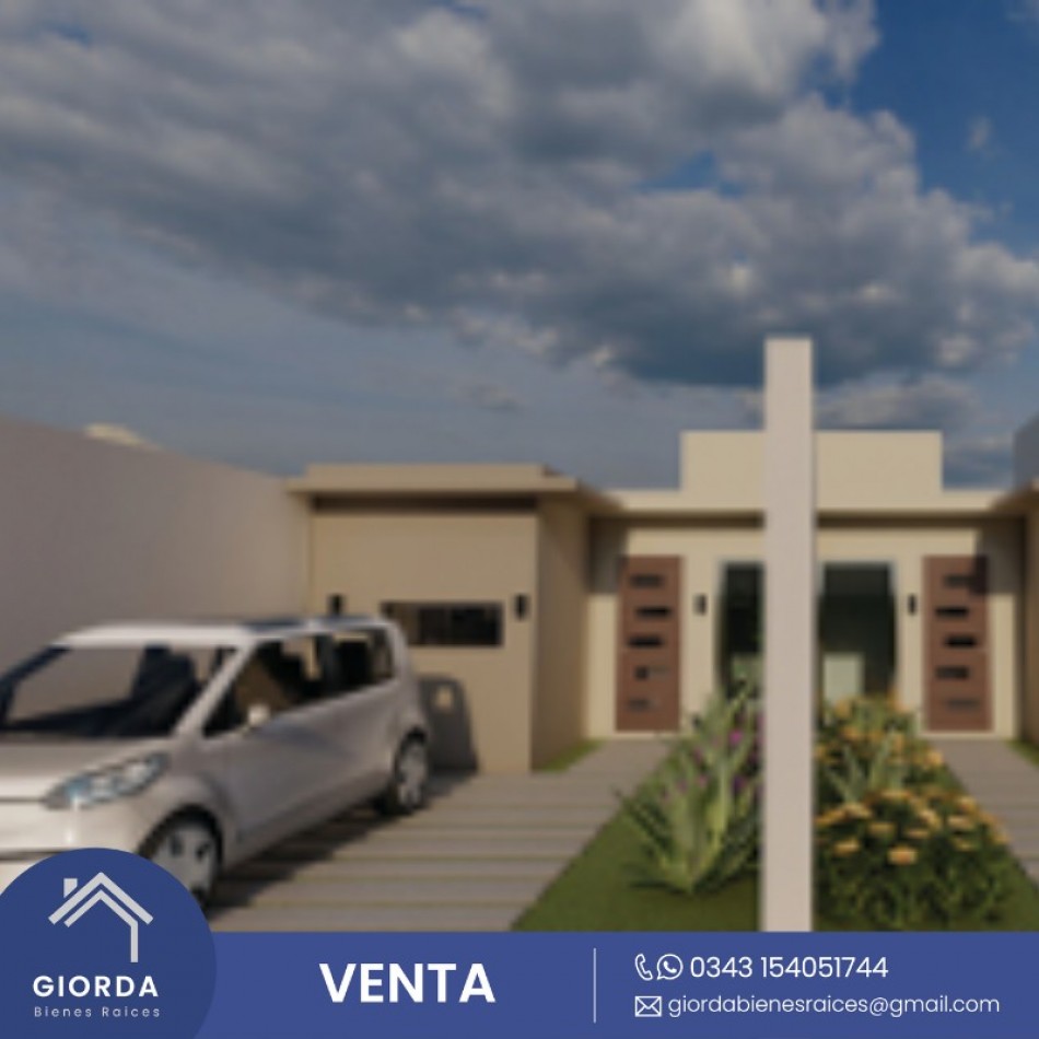 VENDE: Casas en construccion.  Un dormitorio