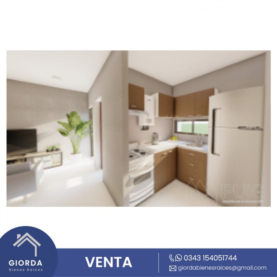 VENDE: Casas en construccion.  Un dormitorio