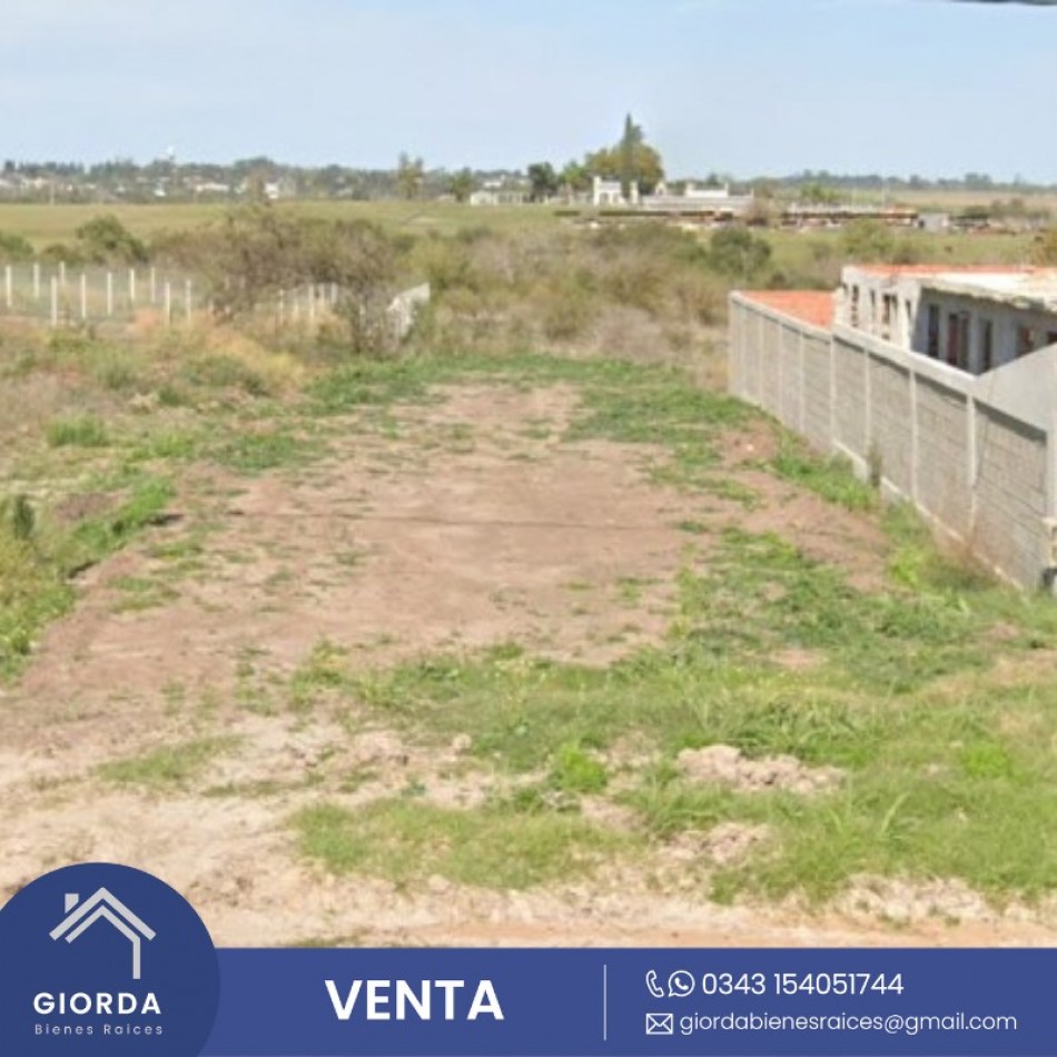 VENDE: Lote ubicado en Avenida Los Chañares (Oro verde)