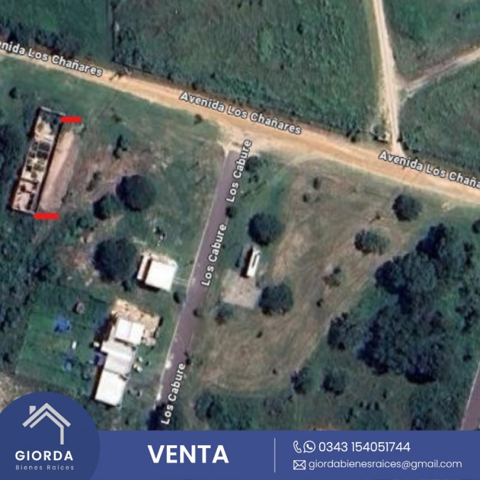 VENDE: Lote ubicado en Avenida Los Chañares (Oro verde)