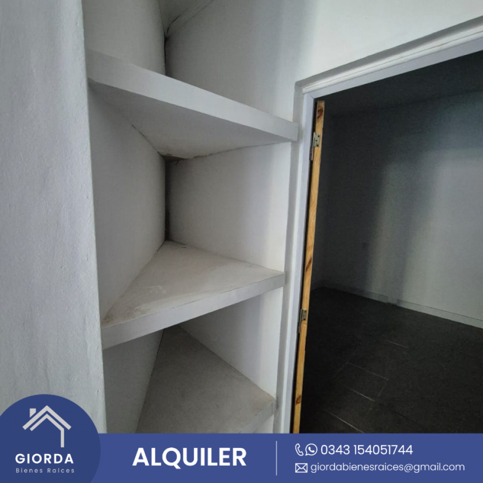 ALQUILA:  DEPARTAMENTO DE 1 DORMITORIO PARA VIVIENDA U OFICINA PARA JULIO