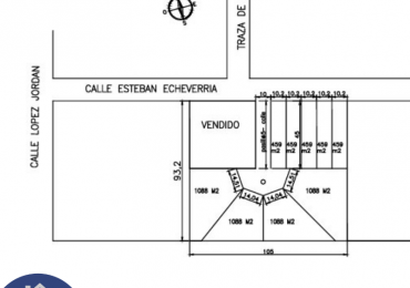 VENDE: Terrenos calle Echeverria, zona Lopez Jordan